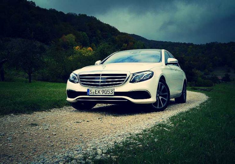 Mit der Mercedes-Benz E-Klasse ein Stück Zukunft gefahren.