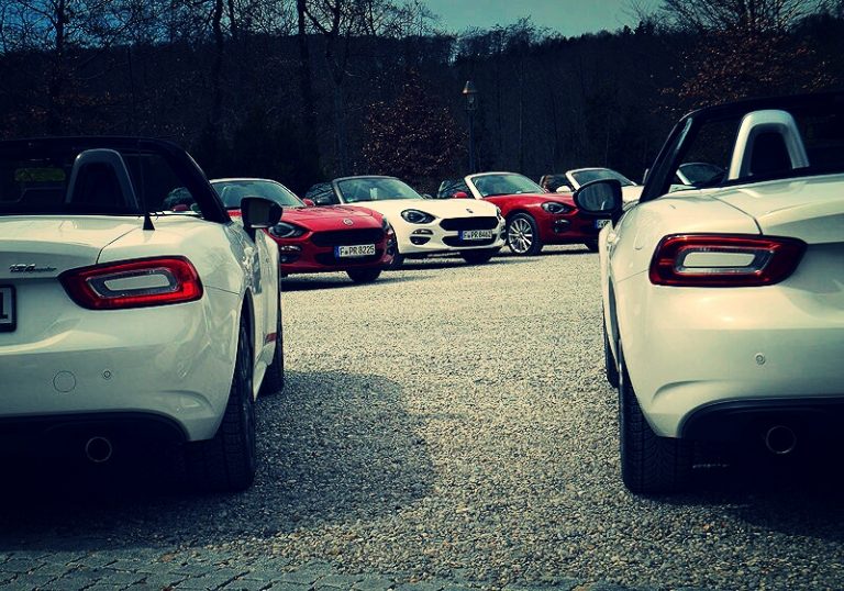 Frühlingsgefühle mit der 124 Spider Familie