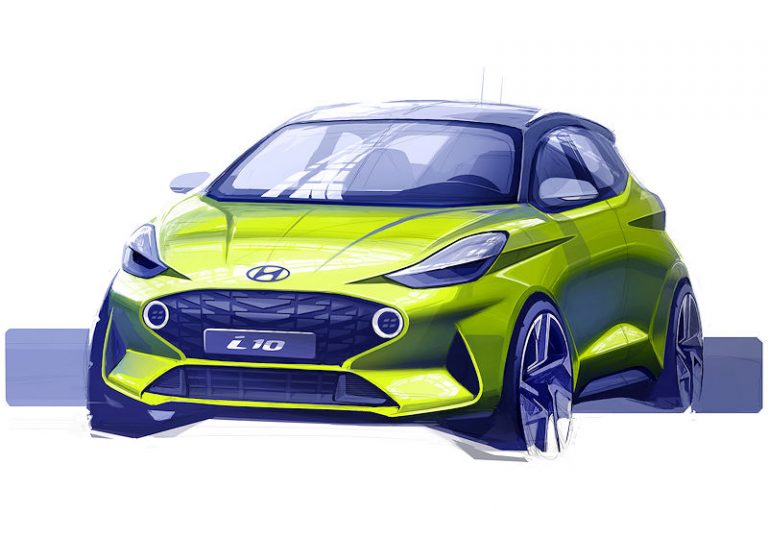 Hyundai i10 Designskizze