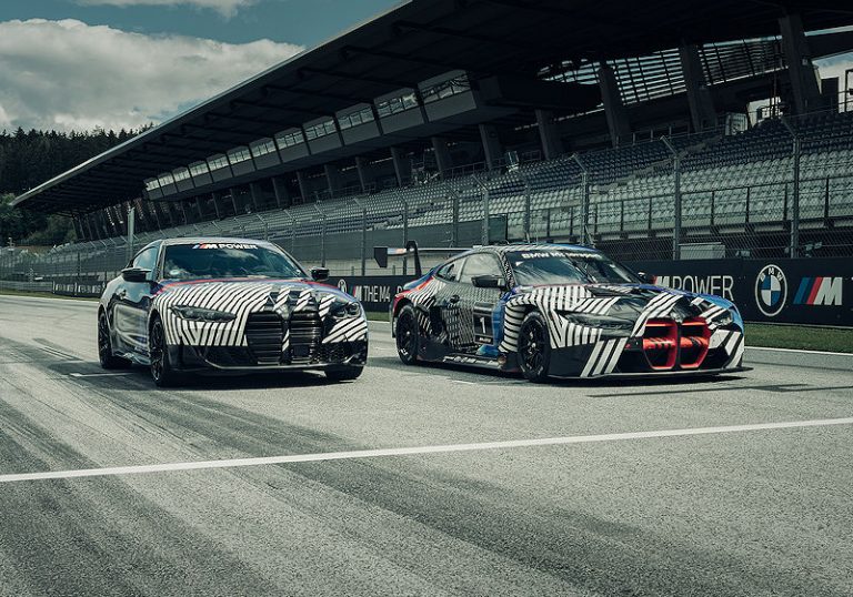 Prototypen BMW M4 Coupé und BMW M4 GT3