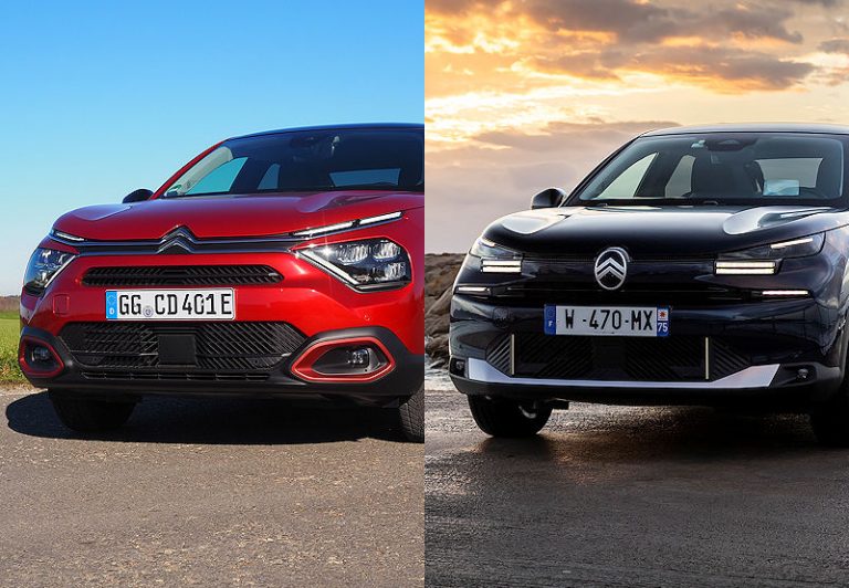 Citroën ë-C4 X MY2024 vs. Facelift